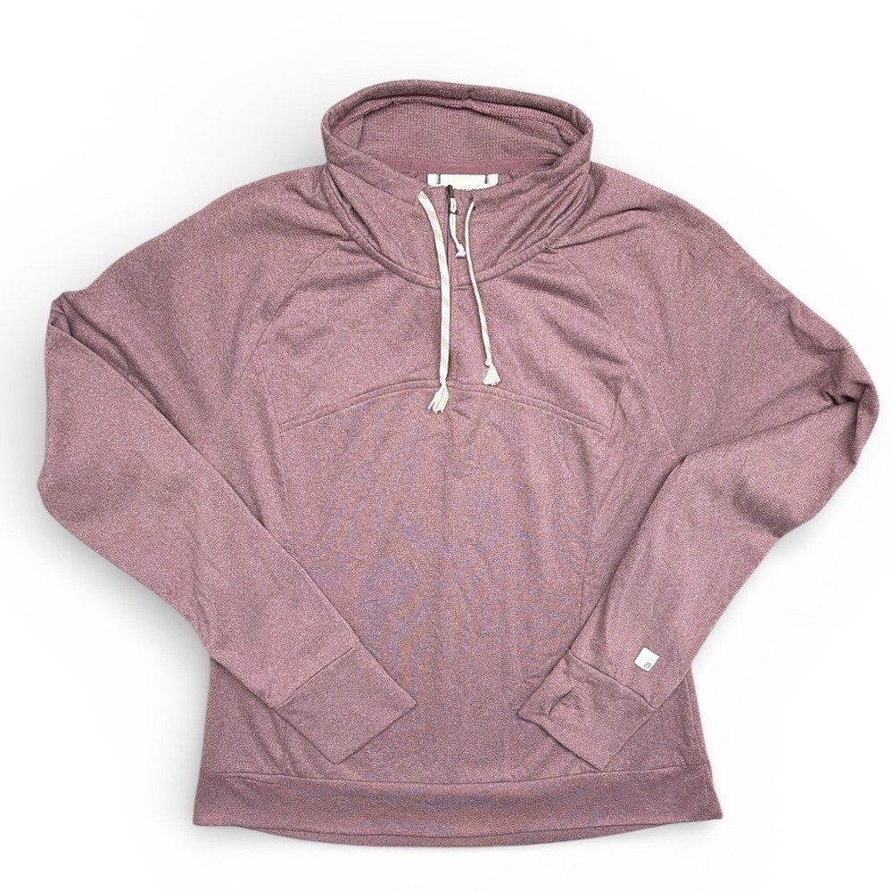 Avalanche Outdoor Supply Co Womens Large Mauve Pink Quarter Zip Pullover Heather